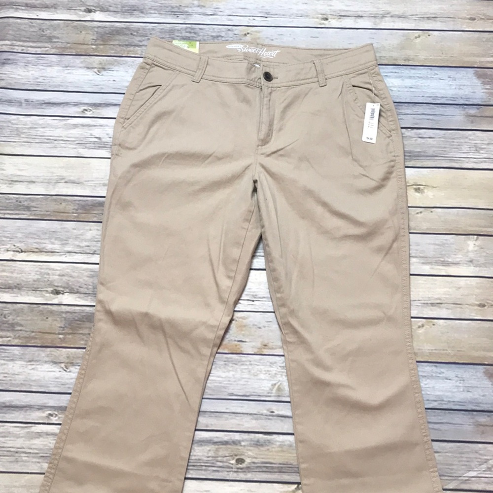 NWT SweetHeart bootcut khaki pants size12